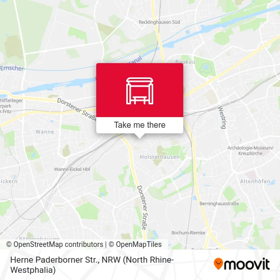 Карта Herne Paderborner Str.