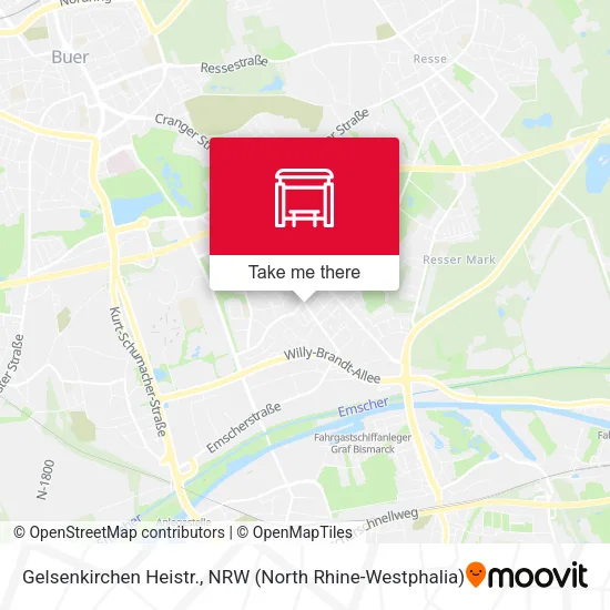 Карта Gelsenkirchen Heistr.
