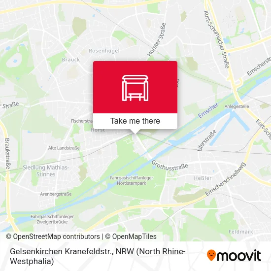 Карта Gelsenkirchen Kranefeldstr.