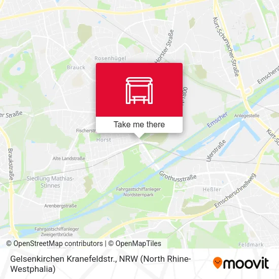 Карта Gelsenkirchen Kranefeldstr.