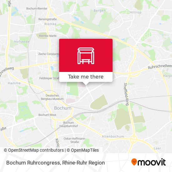Bochum Ruhrcongress map