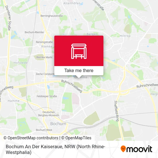 Карта Bochum An Der Kaiseraue