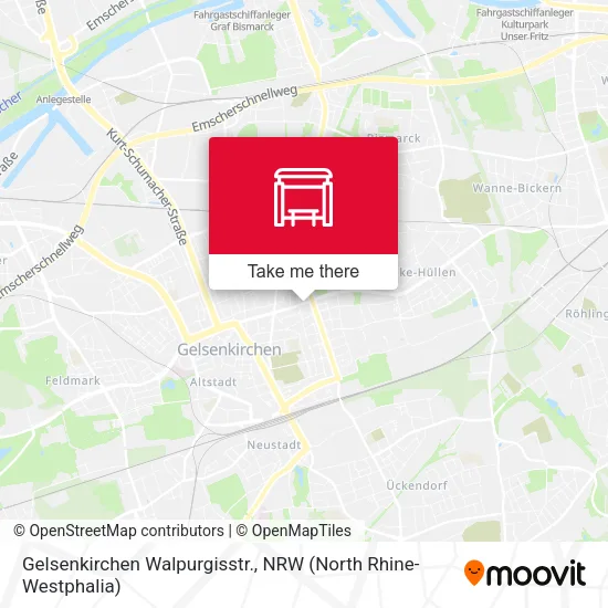 Карта Gelsenkirchen Walpurgisstr.