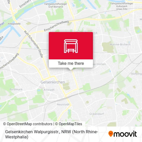 Карта Gelsenkirchen Walpurgisstr.