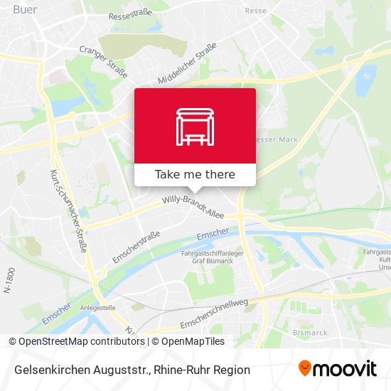 Gelsenkirchen Auguststr. map