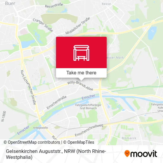 Карта Gelsenkirchen Auguststr.