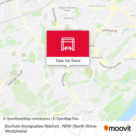 Карта Bochum Königsallee/Markstr.
