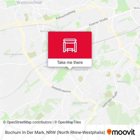 Карта Bochum In Der Mark