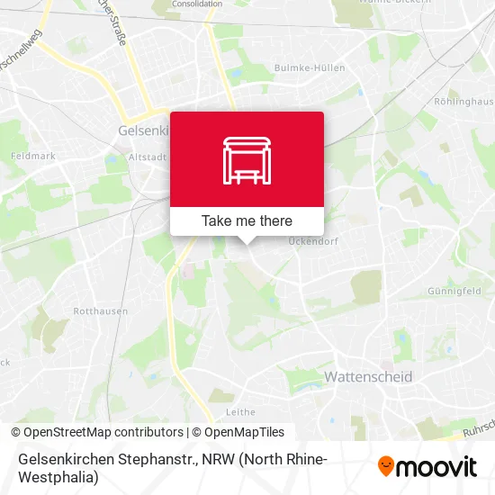 Карта Gelsenkirchen Stephanstr.