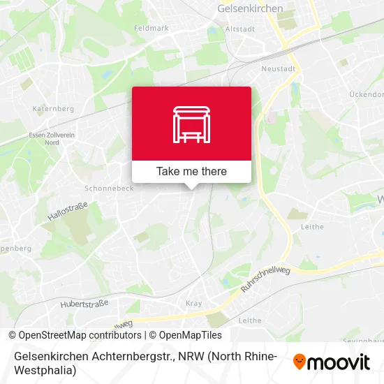 Карта Gelsenkirchen Achternbergstr.