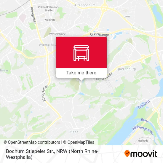 Карта Bochum Stiepeler Str.