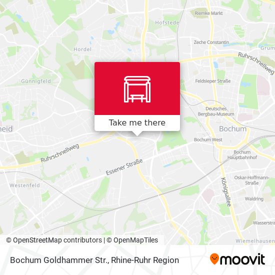 Bochum Goldhammer Str. map