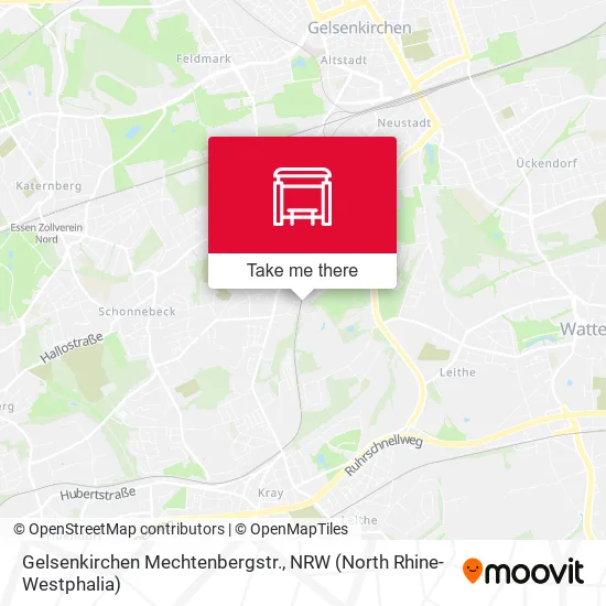 Карта Gelsenkirchen Mechtenbergstr.