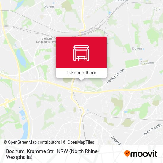 Bochum, Krumme Str. map