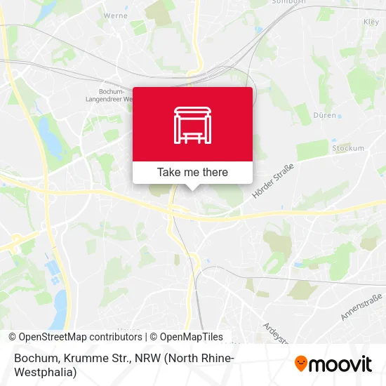 Bochum, Krumme Str. map