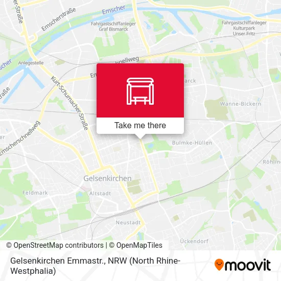 Карта Gelsenkirchen Emmastr.
