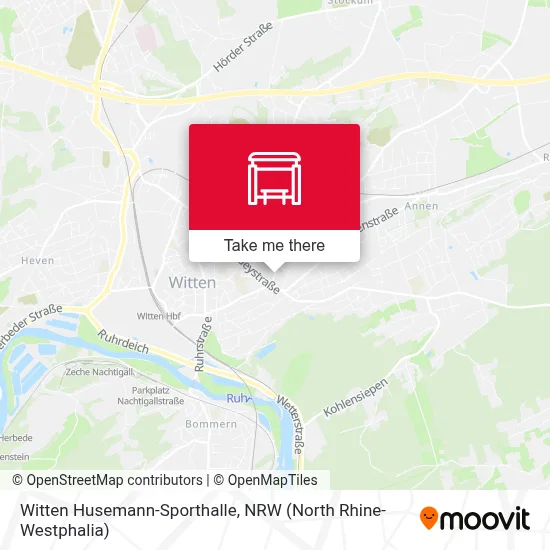 Witten Husemann-Sporthalle map