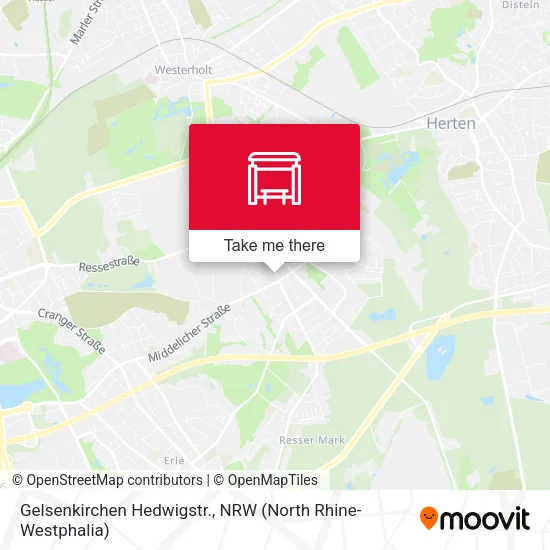 Карта Gelsenkirchen Hedwigstr.