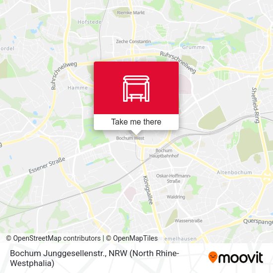 Карта Bochum Junggesellenstr.