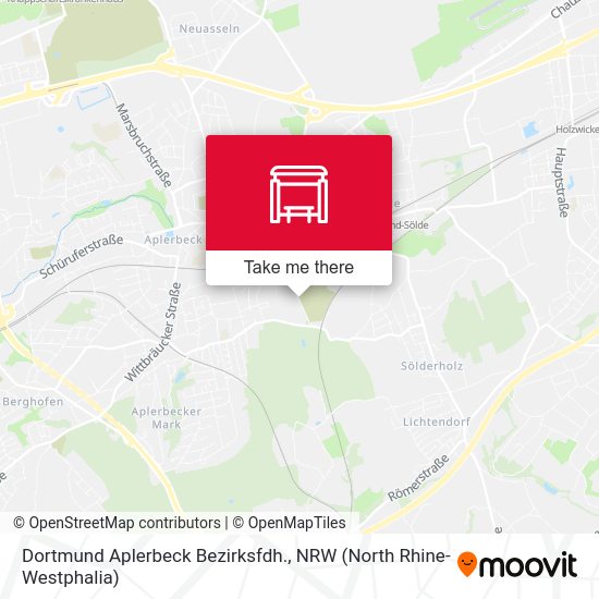 Карта Dortmund Aplerbeck Bezirksfdh.