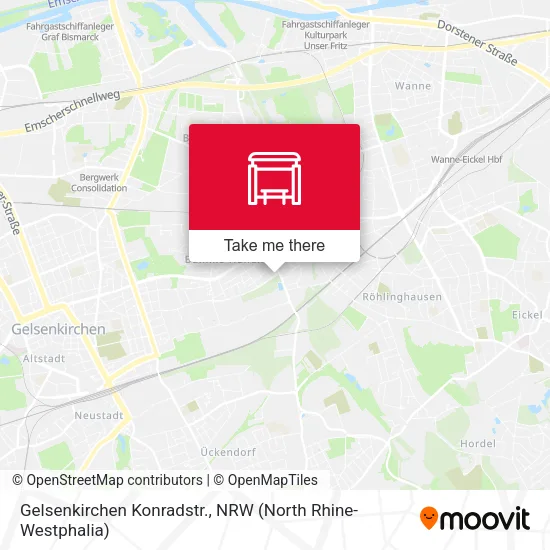 Карта Gelsenkirchen Konradstr.