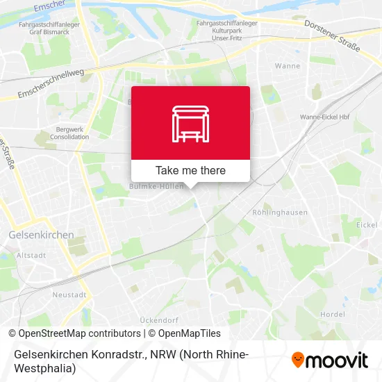 Карта Gelsenkirchen Konradstr.
