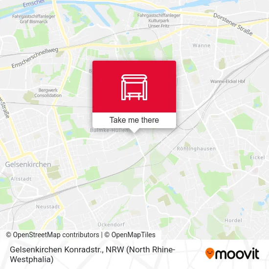 Карта Gelsenkirchen Konradstr.