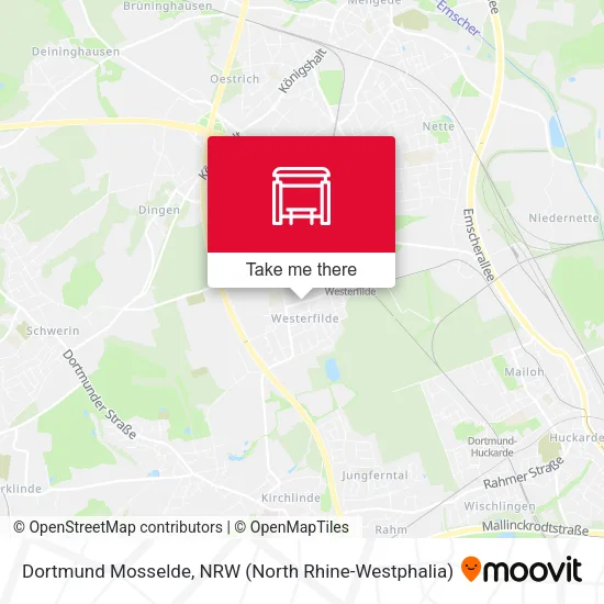 Карта Dortmund Mosselde