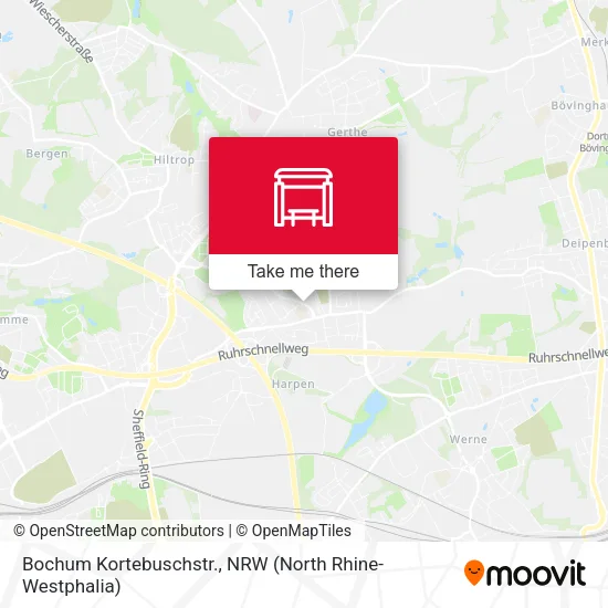 Карта Bochum Kortebuschstr.