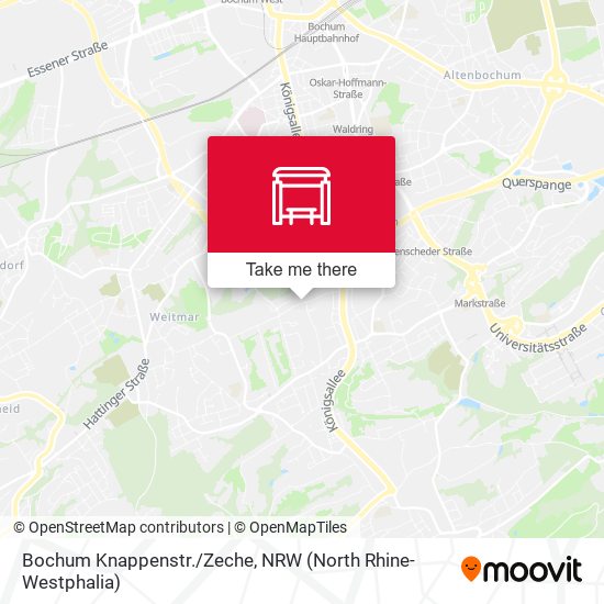 Карта Bochum Knappenstr./Zeche