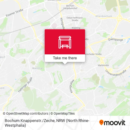 Карта Bochum Knappenstr./Zeche