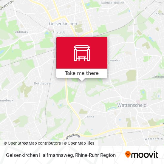 Gelsenkirchen Halfmannsweg map