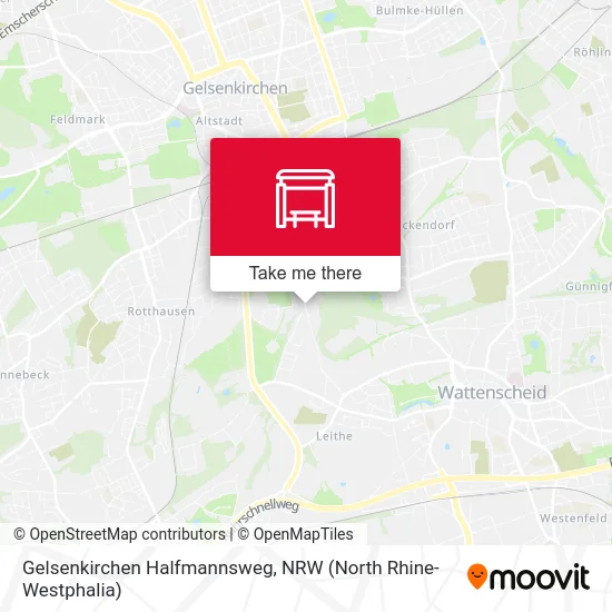 Gelsenkirchen Halfmannsweg map