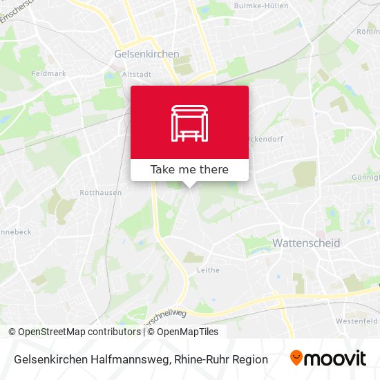 Gelsenkirchen Halfmannsweg map