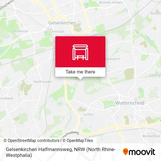 Gelsenkirchen Halfmannsweg map