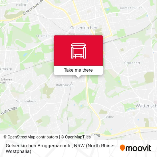 Карта Gelsenkirchen Brüggemannstr.