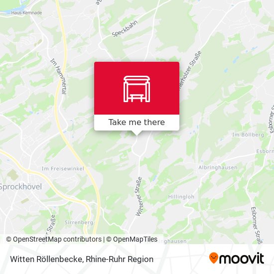Witten Röllenbecke map