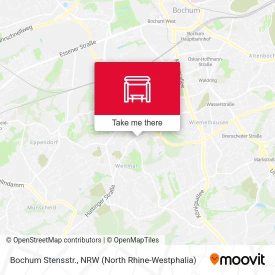 Карта Bochum Stensstr.
