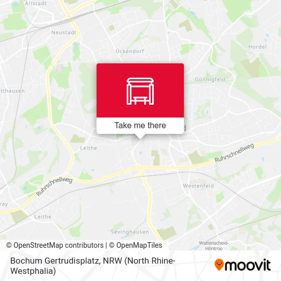 Bochum Gertrudisplatz map