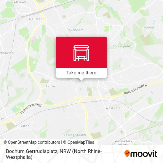 Bochum Gertrudisplatz map