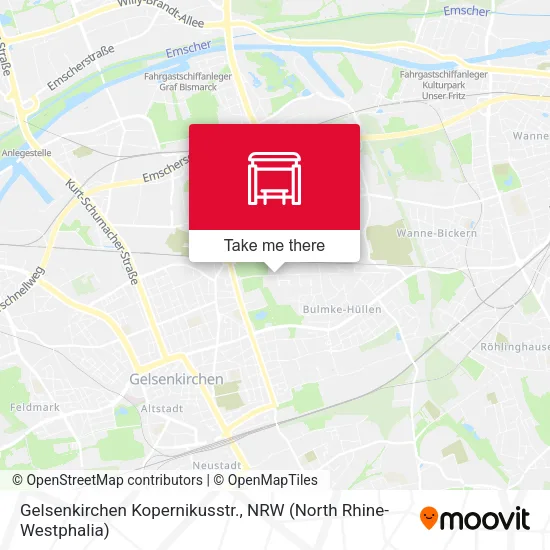 Карта Gelsenkirchen Kopernikusstr.