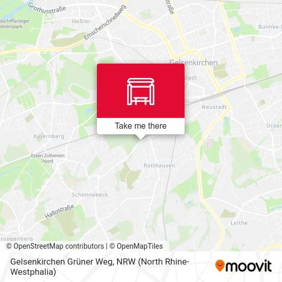 Gelsenkirchen Grüner Weg map