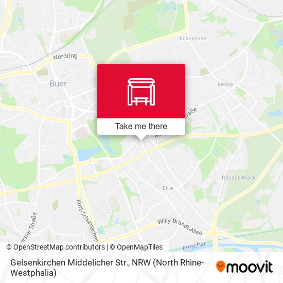 Карта Gelsenkirchen Middelicher Str.