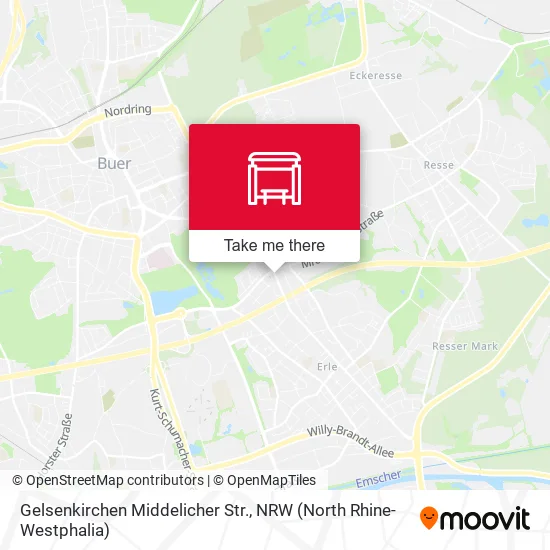 Карта Gelsenkirchen Middelicher Str.