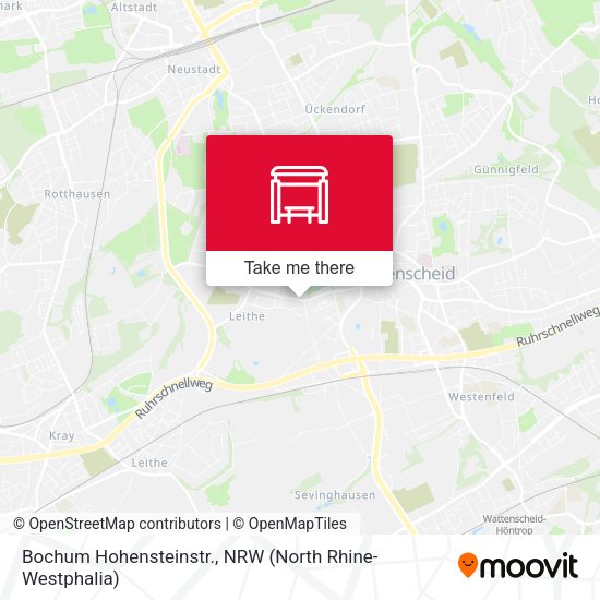 Карта Bochum Hohensteinstr.