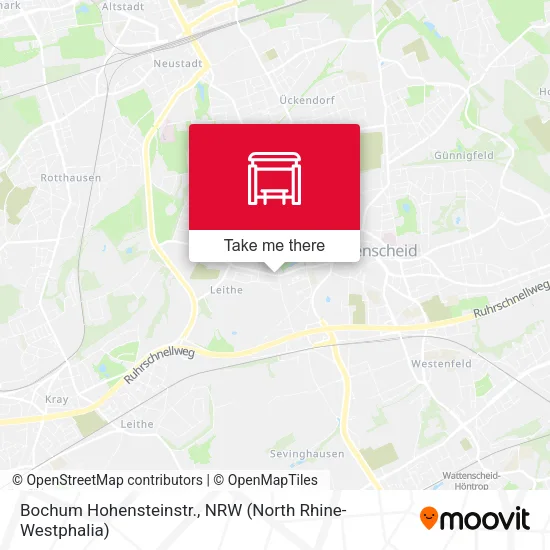 Карта Bochum Hohensteinstr.