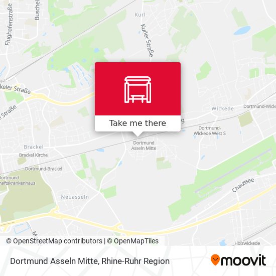 Dortmund Asseln Mitte map