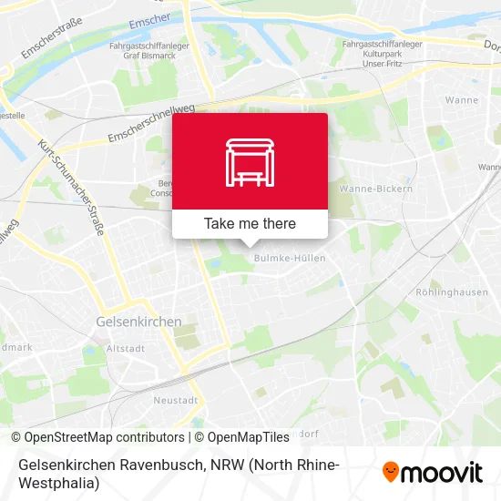 Карта Gelsenkirchen Ravenbusch