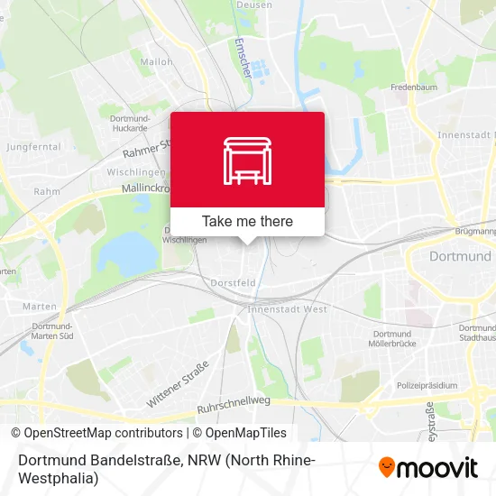 Карта Dortmund Bandelstraße