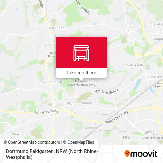 Карта Dortmund Feldgarten